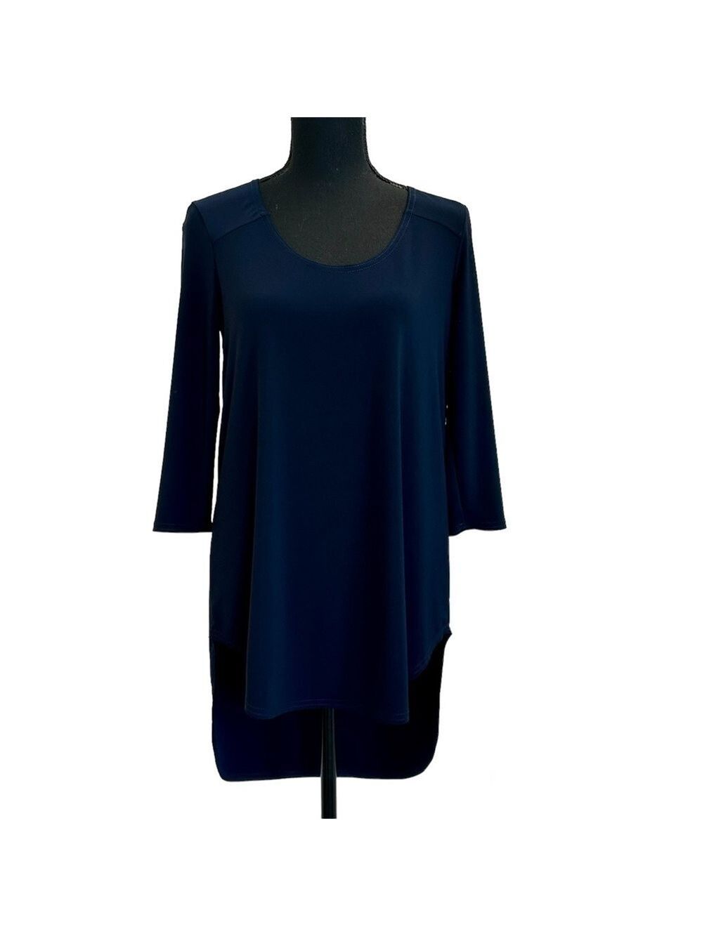 JOSEPH Ribkoff navy blue asymmetrical blouse Sz 6